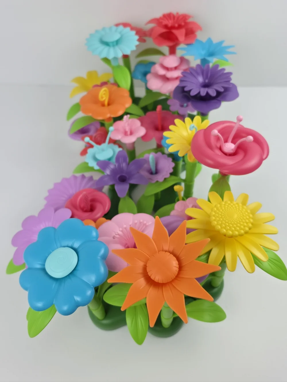 Colorful Flower Building Toy Set Kids STEM Creative Garden Play - Picture 3 of 6